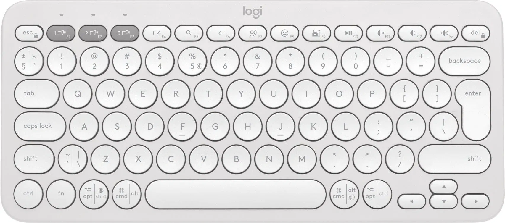 Logitech Pebble Keyboard 2 K380s white